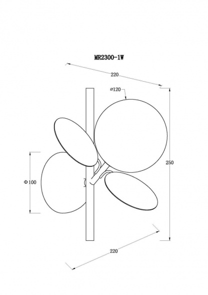 Бра MyFar Flavia MR2300-1W