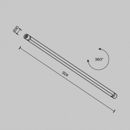 Светильник Maytoni Technical C147CL-L900-24W3K-B