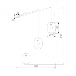 Подвесная люстра TK Lighting 5972 Elio