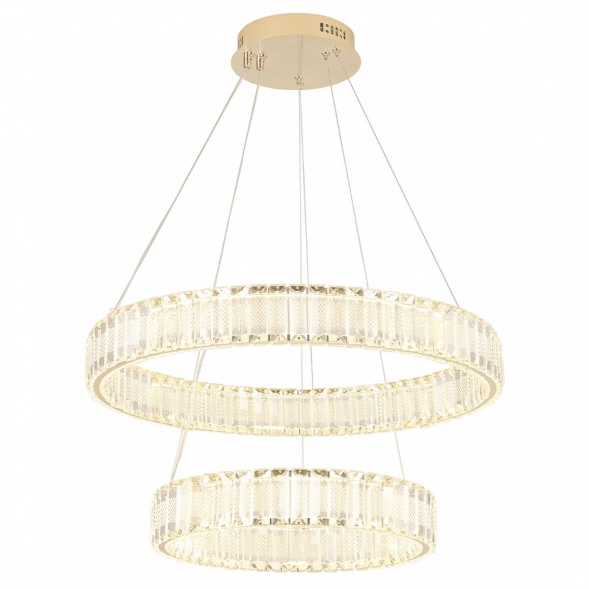 Подвесной светодиодный светильник Crystal Lux Musika SP100W Led Gold