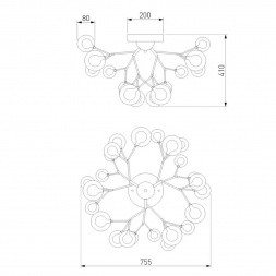 Потолочная люстра Bogates 544