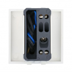 Выключатель LK Studio с индикатором 45х45мм (схема 1L) 16 A, 250 B (белый) LK45 850904-1