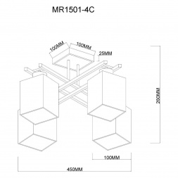 Потолочная люстра MyFar Eileen MR1501-4C