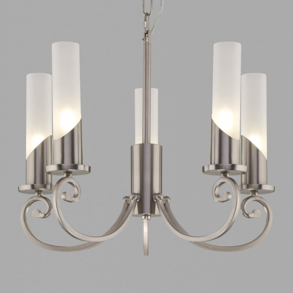 Подвесная люстра Eurosvet Banci 60117/5 никель