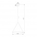 Подвесной светильник TK Lighting 10009 Cono