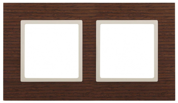 Рамка 2-постовая ЭРА Elegance 14-5302-09 Б0034574