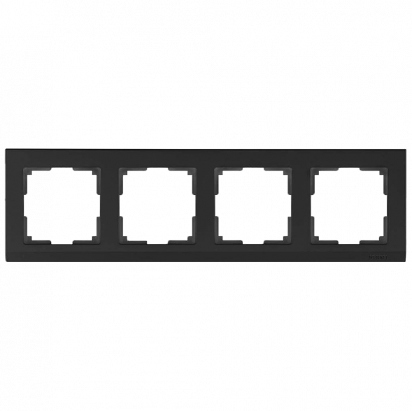 Рамка Werkel Stark на 4 поста черный W0041808 4690389161919
