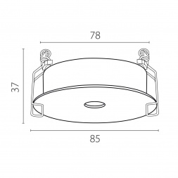 Рамка встраиваемая плоская д/светильников 0742х6 Spira Lightstar 074206-12