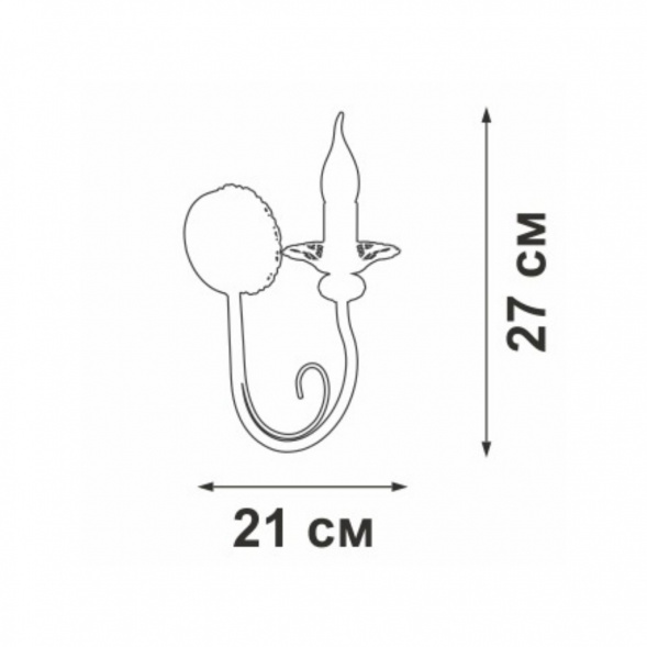 Бра Vitaluce V1188-0/1A