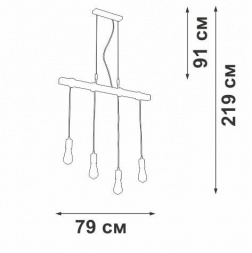 Подвесной светильник Vitaluce V47160-7/4S