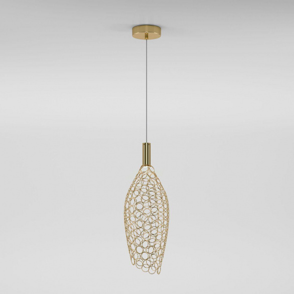 Подвесной светодиодный светильник Eurosvet Ruche 90380/1 золото