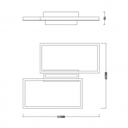 Потолочный светодиодный светильник Escada Scales 10209/2LED Black
