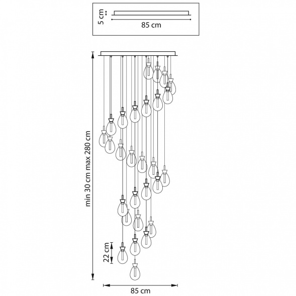 Подвесная светодиодная люстра Lightstar Colore 805289