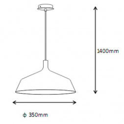 Подвесной светильник Lucide Bowi 30491/35/02
