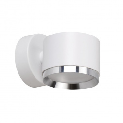 Светильник  настенный Feron HL4598  Barrel DUET 12W, 230V,GX53, белый + хром IP20