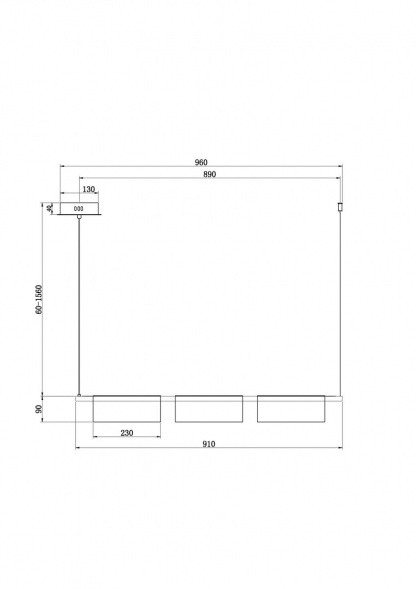 Подвесной светодиодный светильник Freya Stick FR5395PL-L12B