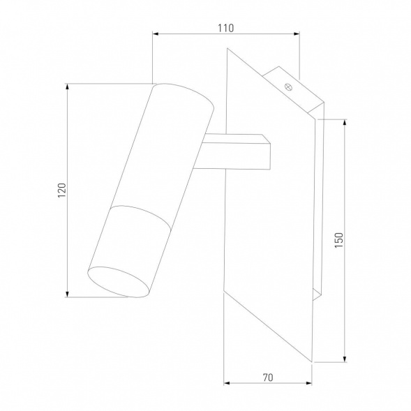Светодиодный спот Eurosvet Cast 20142/1 Led белый/хром