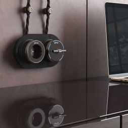 Переключатель-выключатель Werkel Vintage мокко матовый/хром W5812052 4690389174049