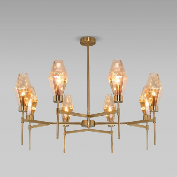 Потолочная люстра Eurosvet Prism 60143/8 латунь