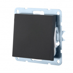 Переключатель LK Studio 1-кл., перекрестный (схема 7) 16 A, 250 B (черный бархат) LK80 840608-1