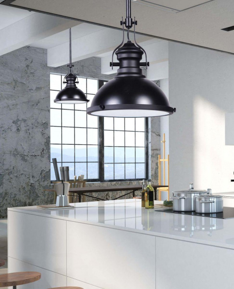 Подвесной светильник Lumina Deco Eligio LDP 6863-1 BK+WT