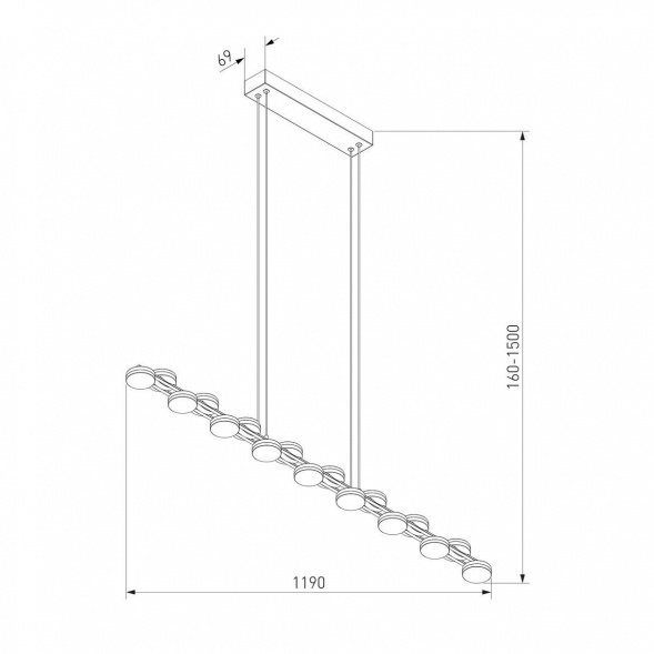 Подвесной светодиодный светильник Eurosvet Tapioca 90332/17