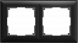 Рамка Werkel Fiore на 2 поста черный W0022208 4690389160370