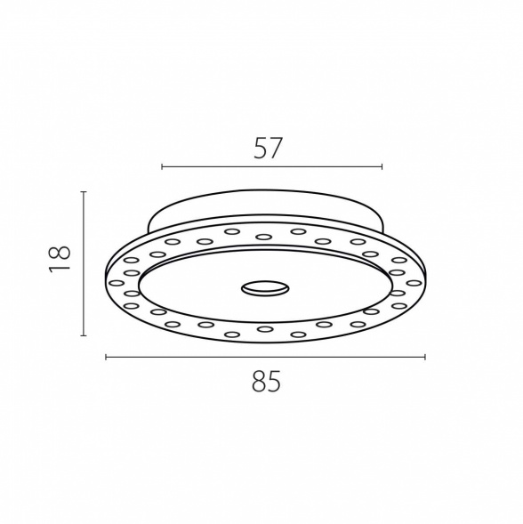 Рамка скрытого монтажа плоская д/светильников 0741х6 Spira Lightstar 074106-02