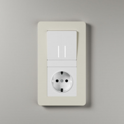 Розетка с заземлением, безвинтовой зажим Werkel белый W1171301 4690389155321