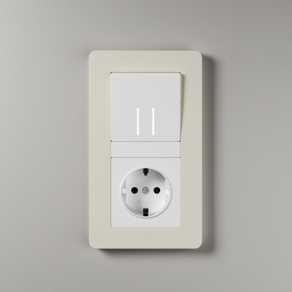 Розетка с заземлением, безвинтовой зажим Werkel белый W1171301 4690389155321