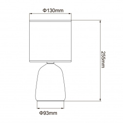Настольная лампа Uniel UML-B305 E14 White UL-00012419