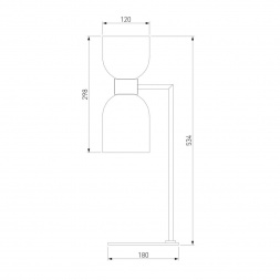 Настольная лампа Eurosvet Tandem 01084/2 никель