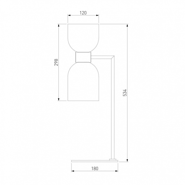 Настольная лампа Eurosvet Tandem 01084/2 никель