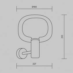 Бра Maytoni Vision MOD411WL-01G