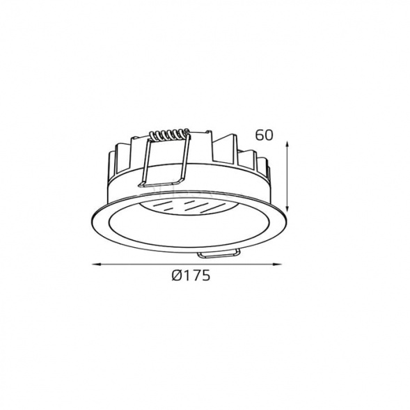 Встраиваемый светодиодный светильник Italline IT06-6014 white 3000K