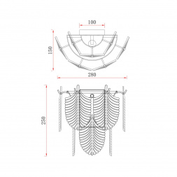 Бра Freya Hloya FR5143WL-01G