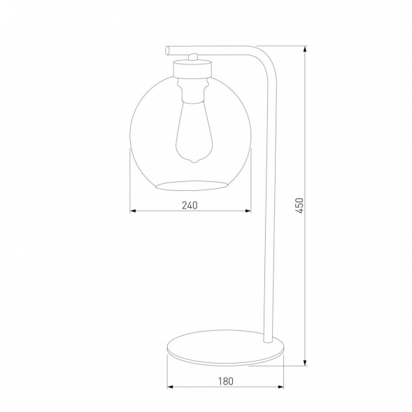 Настольная лампа TK Lighting 5102 Cubus Graphite