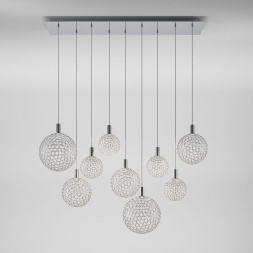 Подвесной светодиодный светильник Eurosvet Gemini 90353/9 хром