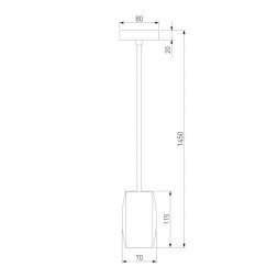 Подвесной светодиодный светильник Eurosvet Bonaldo 50246/1 Led золото