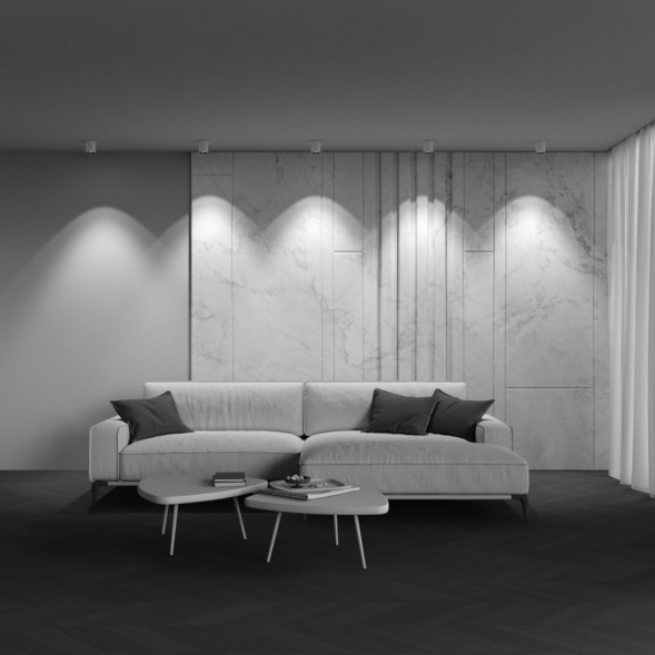 Потолочный светодиодный светильник Maytoni Technical Alfa Led C064CL-12W4K-RD-WB