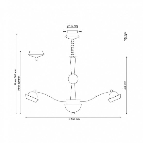 Подвесная люстра Lucia Tucci Natura 067.6 LED