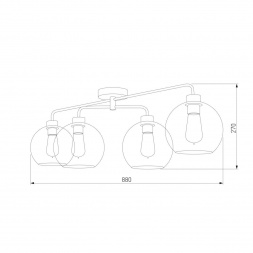 Потолочная люстра TK Lighting 4460 Grant