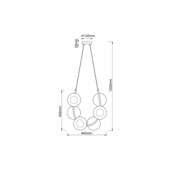 Подвесной светильник Vele Luce Astoria VL5004P61