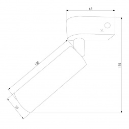 Светодиодный спот Eurosvet Pitch 20143/1 LED титан
