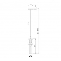 Подвесной светильник Eurosvet Clip 50087/1 черный/бронза