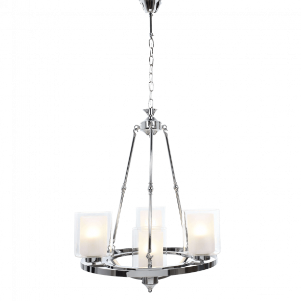 Подвесная люстра Lumina Deco Santini LDP 1220-4 CHR+WT