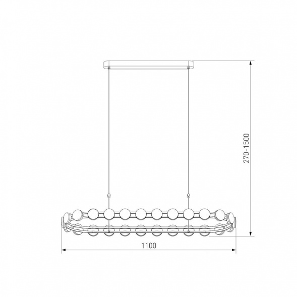 Подвесной светодиодный светильник Eurosvet Tapioca 90332/26