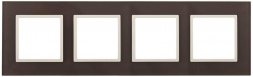 Рамка 4-постовая ЭРА Elegance 14-5104-31 Б0034539