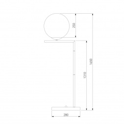 Торшер Eurosvet Frost 01083/1 латунь