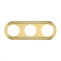 Рамка LK Studio 3-постовая круглая (золото) Vintage-Classic 889316-1